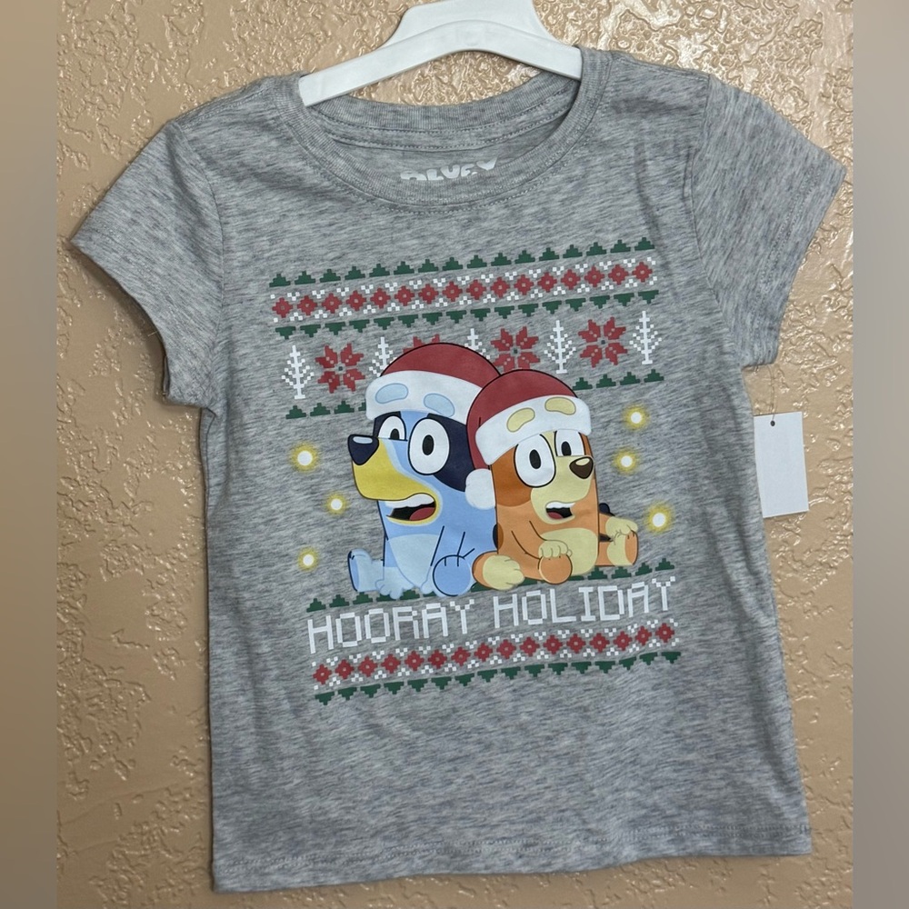 Bluey Hooray Holiday Kids Shirt New